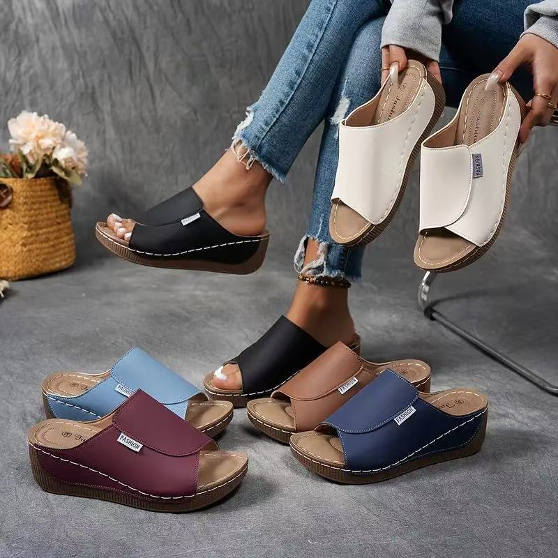 【EU 36-43】👡Sandale de femei cu gură de pește groasă-1