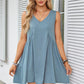 💃 Rochie mini de vară fără mâneci, cu decolteu în V, pentru femei-12