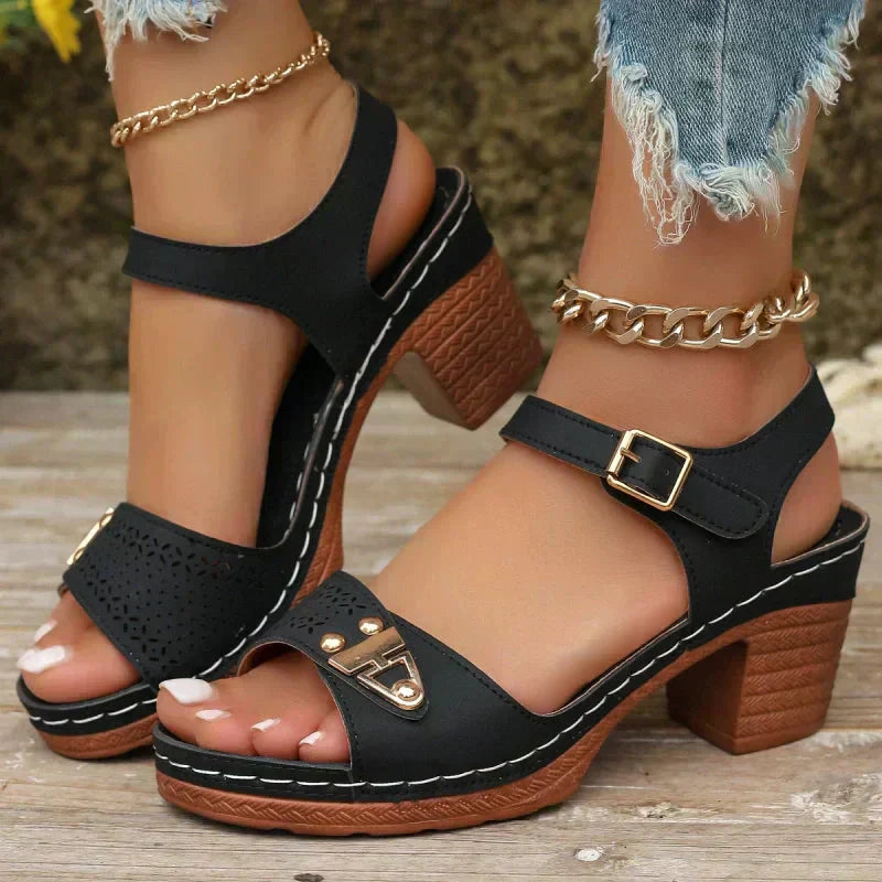 🔥【EU36-43】👡 Sandale cu toc înalt pentru femei-1