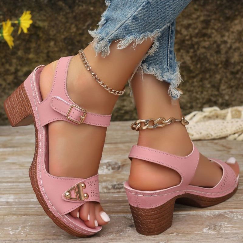 🔥【EU36-43】👡 Sandale cu toc înalt pentru femei-4