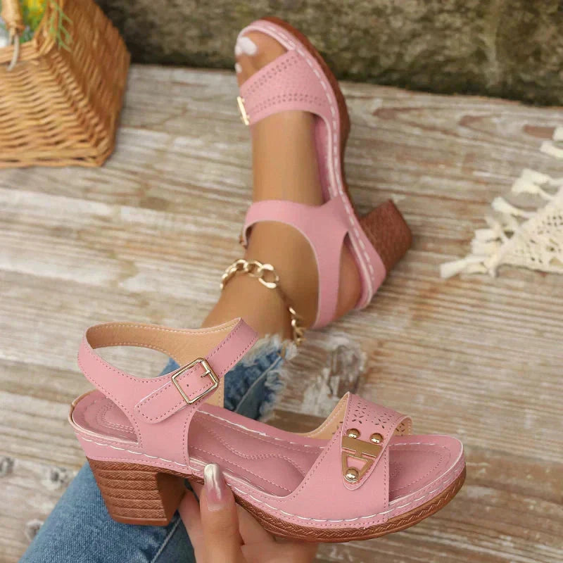 🔥【EU36-43】👡 Sandale cu toc înalt pentru femei-3