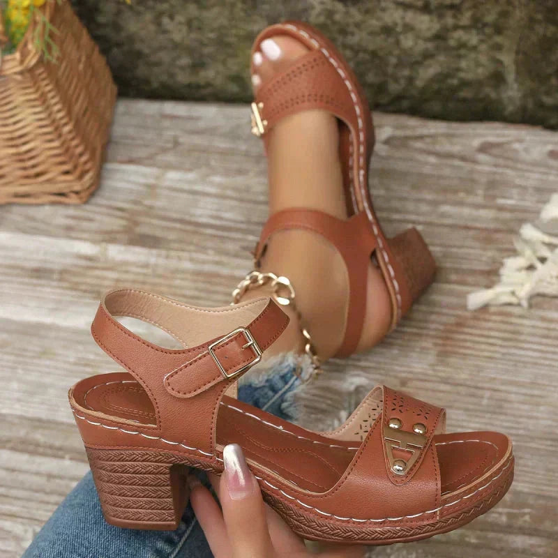 🔥【EU36-43】👡 Sandale cu toc înalt pentru femei-5