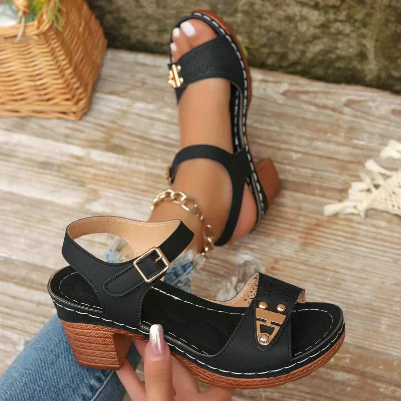 🔥【EU36-43】👡 Sandale cu toc înalt pentru femei-8