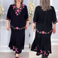 🌷Rochie florală elegantă cu decolteu în V pentru femei-1