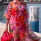 💃Rochie elegantă imprimată din sifon-6