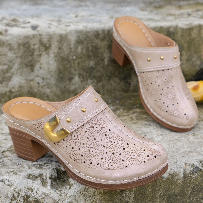【EU 36-43】👡 Sandale femei cu toc gros 🌟-5