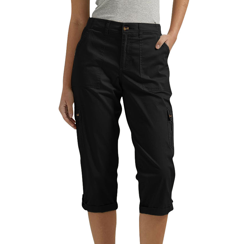 💖Pantaloni scurți casual pentru femei cu buzunare multiple-3