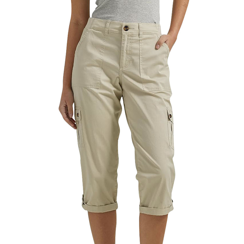 💖Pantaloni scurți casual pentru femei cu buzunare multiple-4