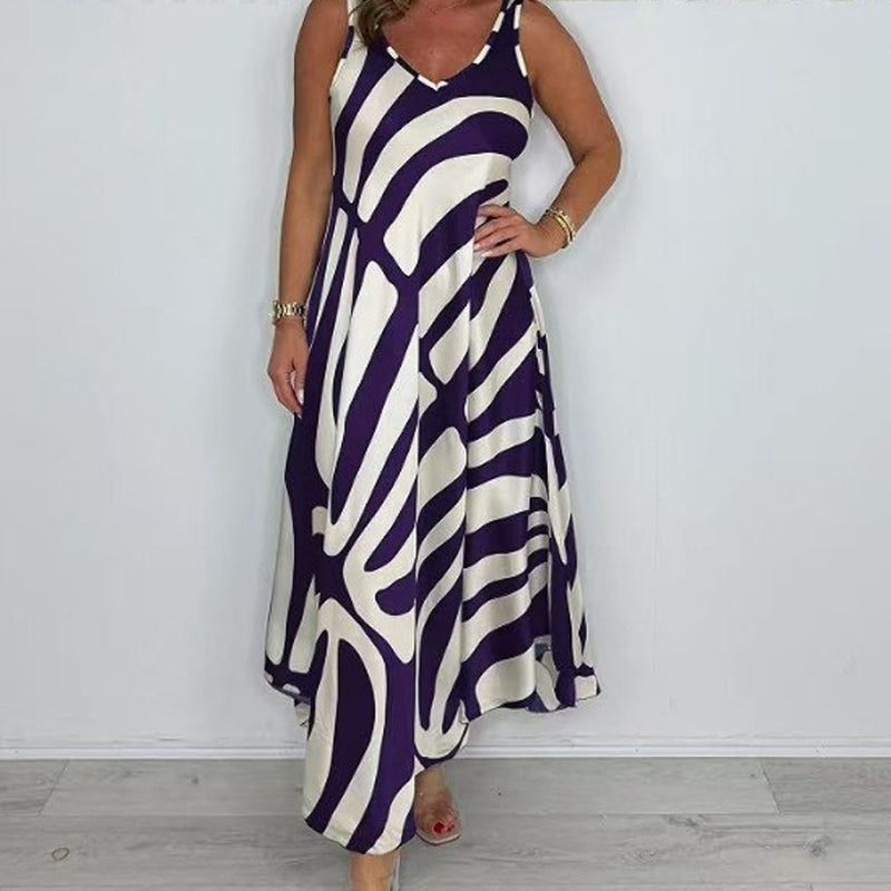 🌺Rochie fără mâneci cu decolteu în V-3