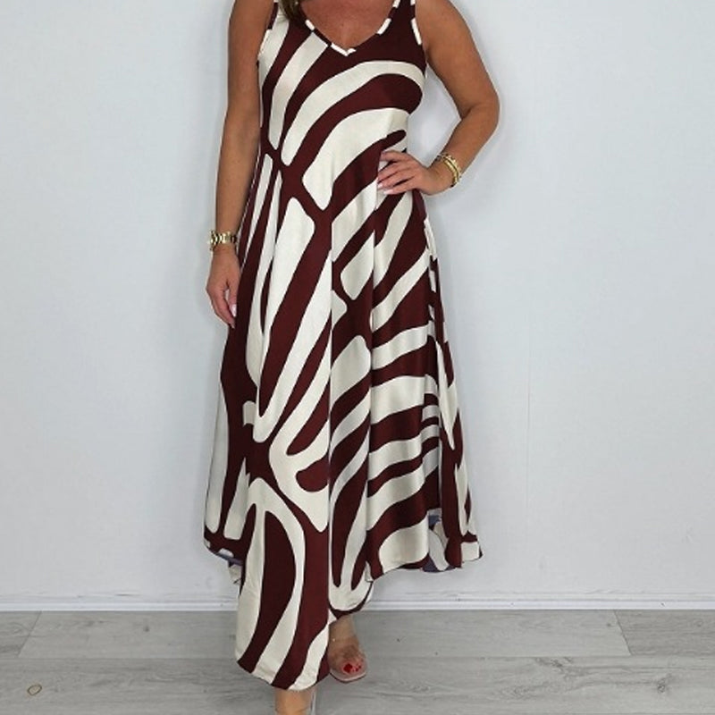 🌺Rochie fără mâneci cu decolteu în V-5