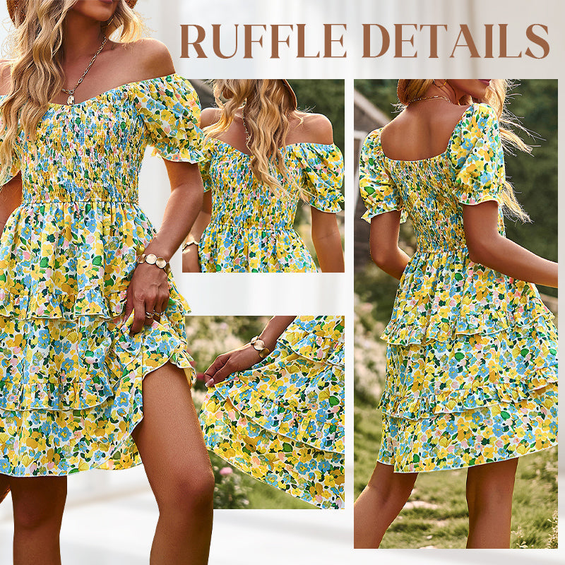 Rochie Vintage Ruffle pentru femei-2