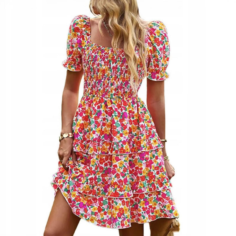 Rochie Vintage Ruffle pentru femei-9