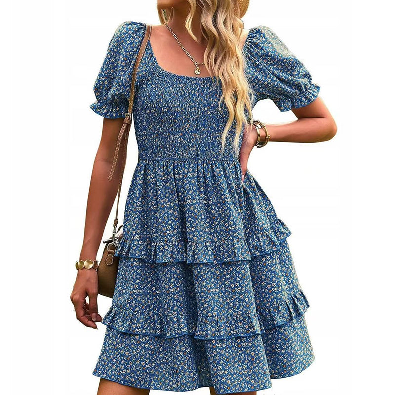 Rochie Vintage Ruffle pentru femei-10