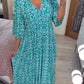 (🔥Vânzare fierbinte - 48% OFF🔥)Rochie lungă cu decolteu în V cu imprimare casual-3