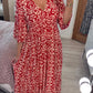 (🔥Vânzare fierbinte - 48% OFF🔥)Rochie lungă cu decolteu în V cu imprimare casual-14