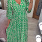 (🔥Vânzare fierbinte - 48% OFF🔥)Rochie lungă cu decolteu în V cu imprimare casual-18