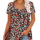 🔥Vânzare fierbinte de vară 49% OFF🌸Femei de vară plisat imprimate mâneci scurte👚-5