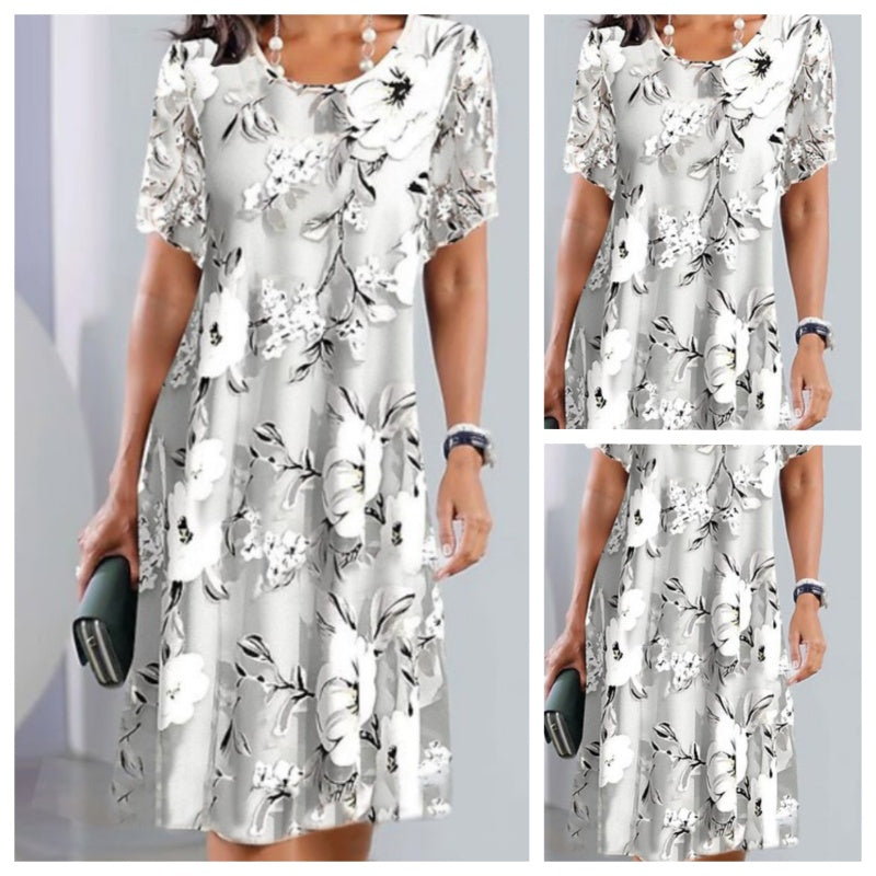 🌹Rochie cu imprimeu floral-1