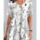 🌹Rochie cu imprimeu floral-2
