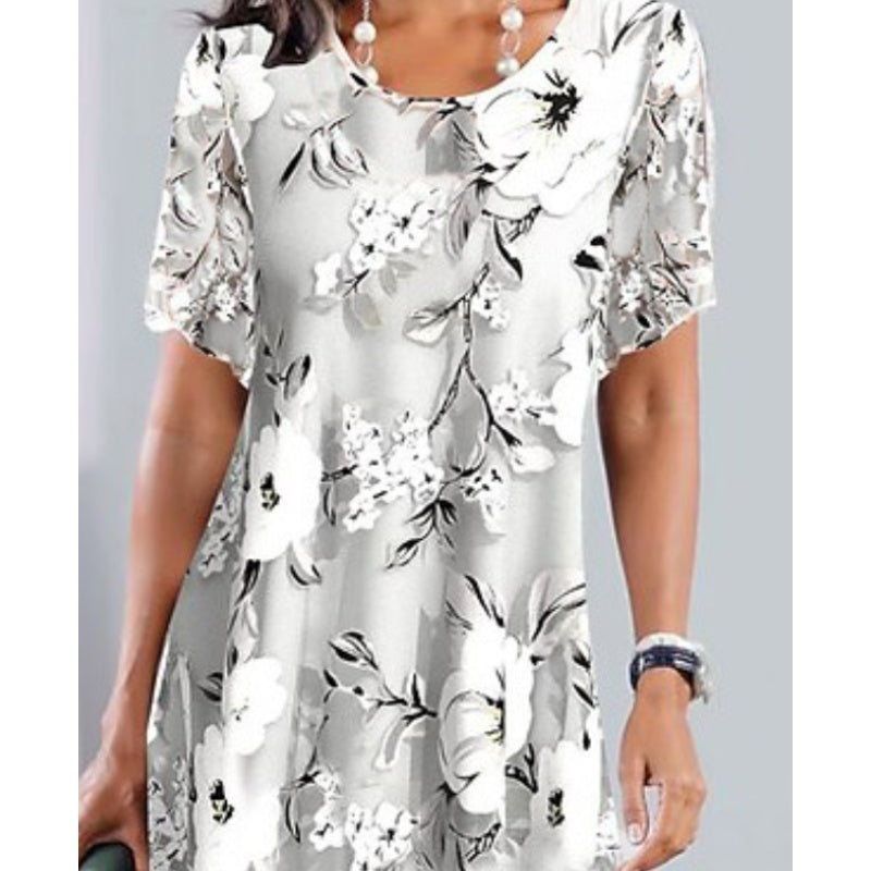 🌹Rochie cu imprimeu floral-2