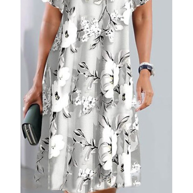 🌹Rochie cu imprimeu floral-3
