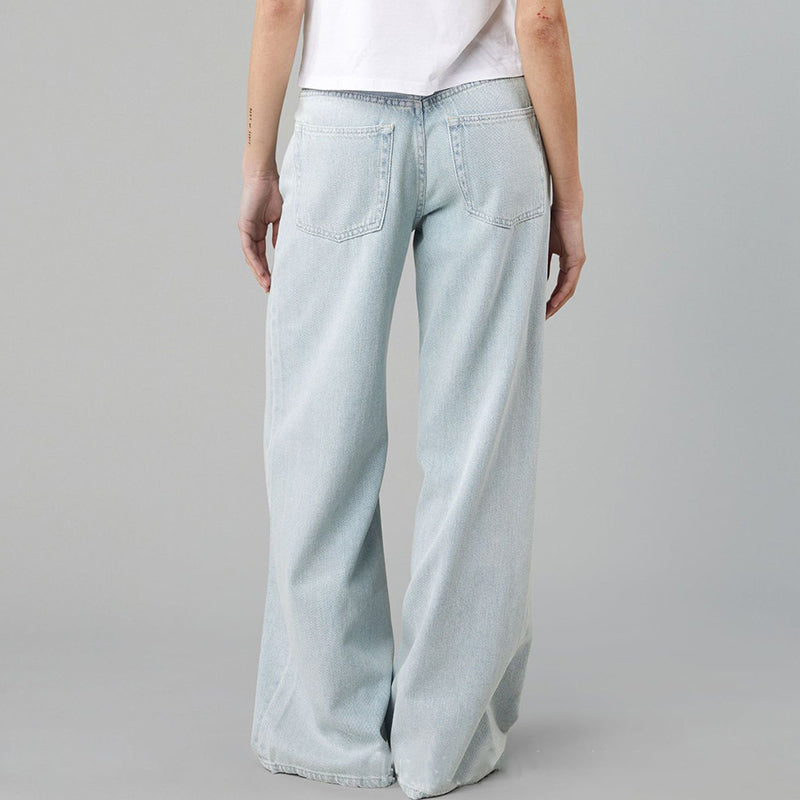🎀 Salzig und süß! Weite Hose mit verstellbarem Kordelzug und niedriger Leibhöhe für mehrmaliges Tragen 👖