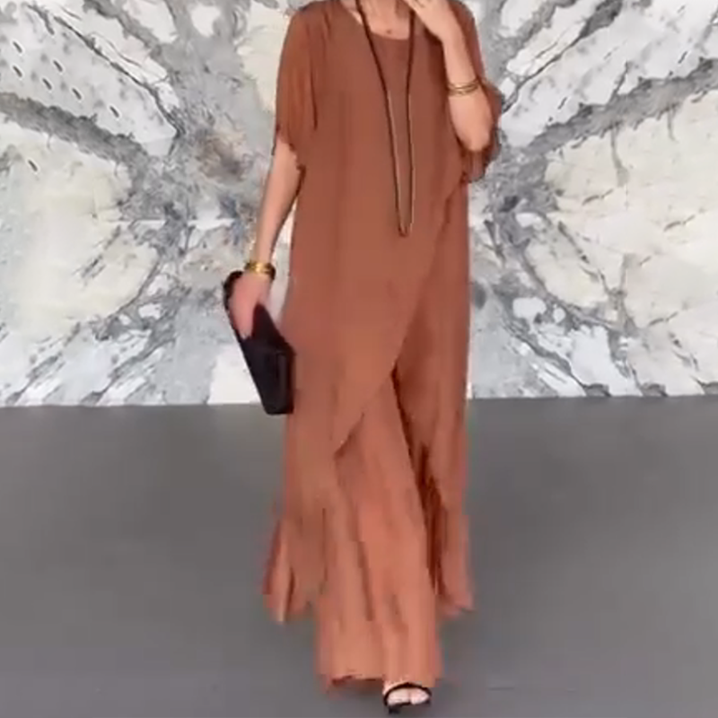 ✨Set de bluză neregulată și pantaloni lejeri pentru femei-2