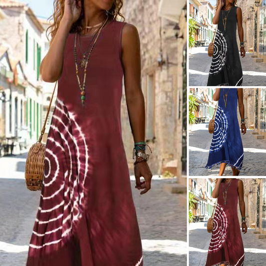 👗Ležérne dámske midi šaty bez rukávov