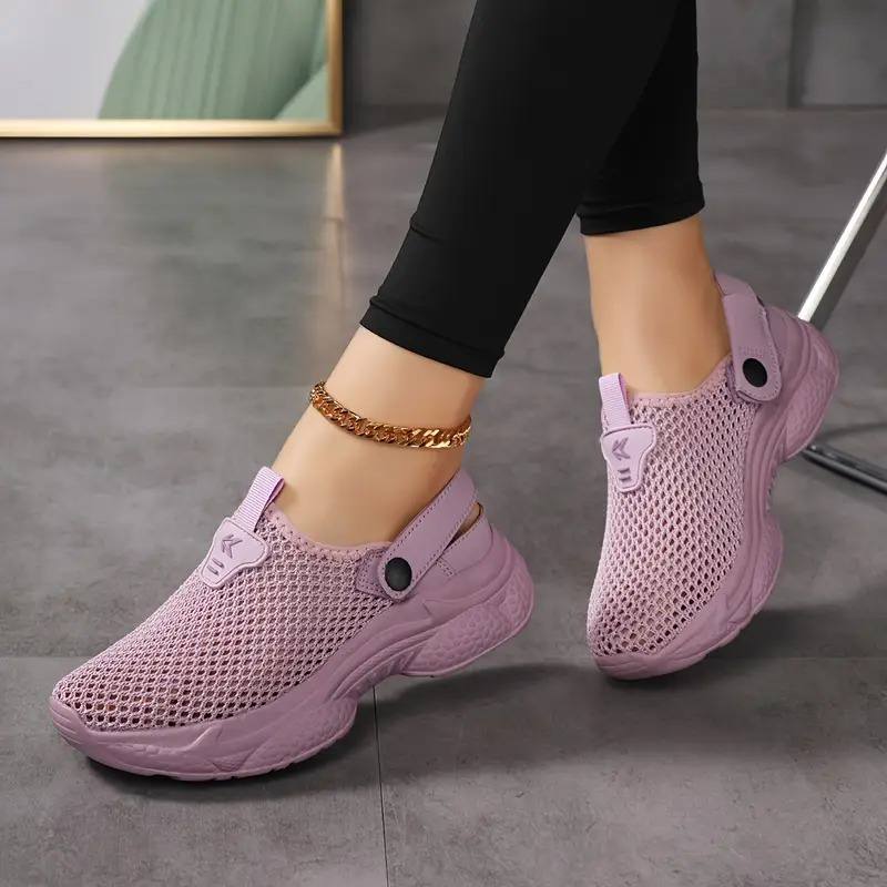 Adidași respirabili din plasă pentru femei-1