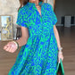 💃Rochie lungă casual pentru femei, cu imprimeu și croi în A-8