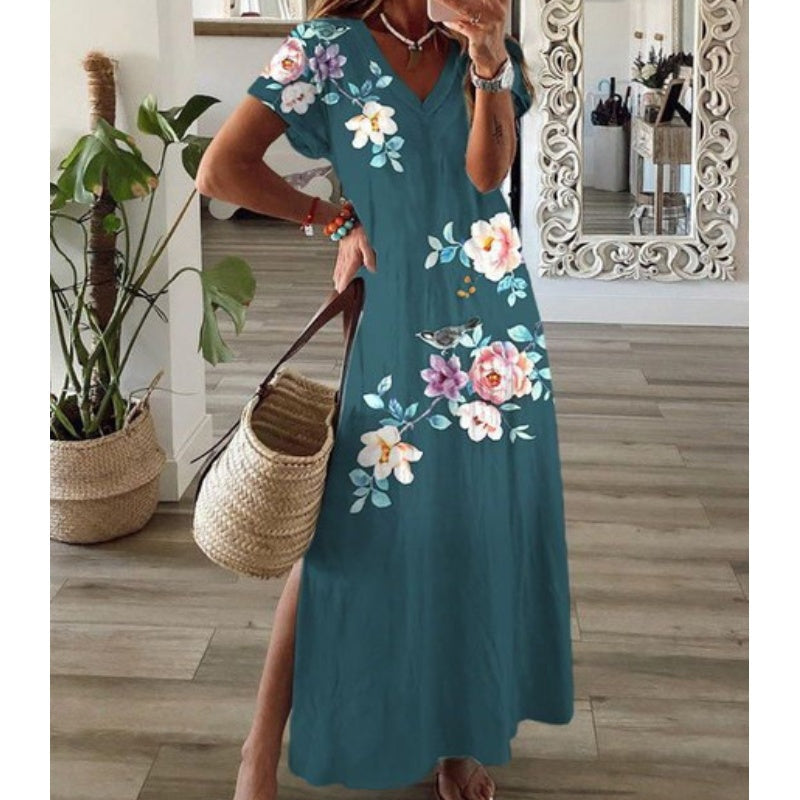 👗 Rochie cu imprimeu floral-3