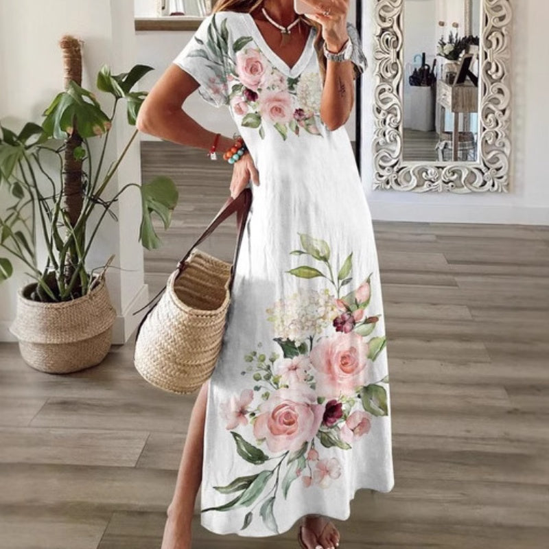 👗 Rochie cu imprimeu floral-2
