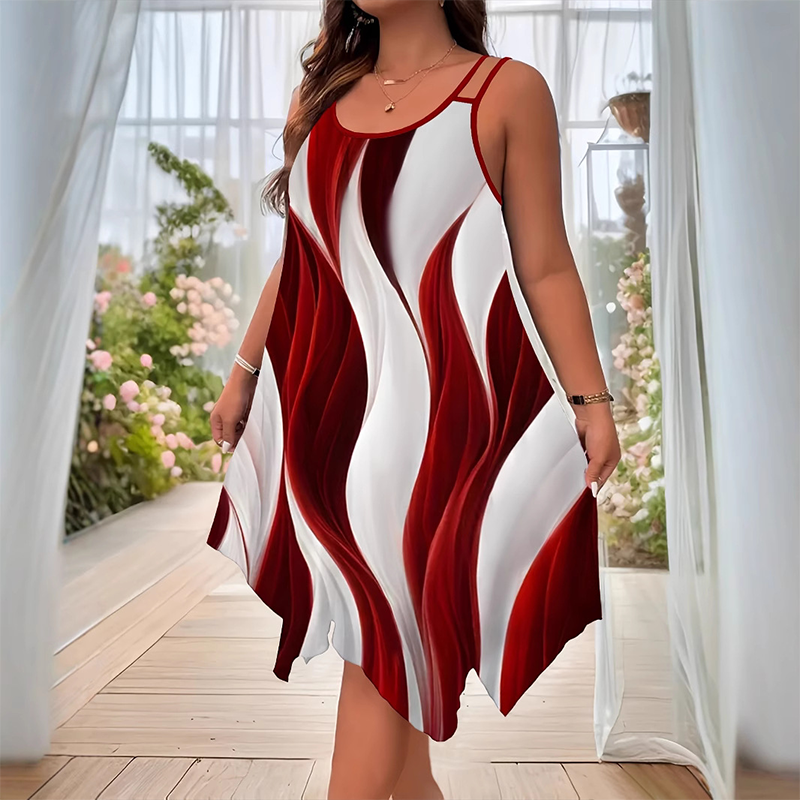 Femei de moda fără mâneci Halter rochie-3