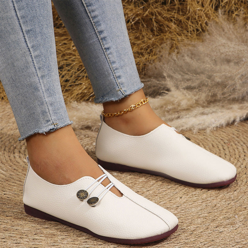 🥿Noua piele moale doamnelor pantofi plat-2