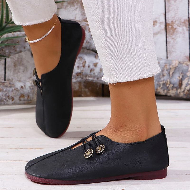 🥿Noua piele moale doamnelor pantofi plat-5