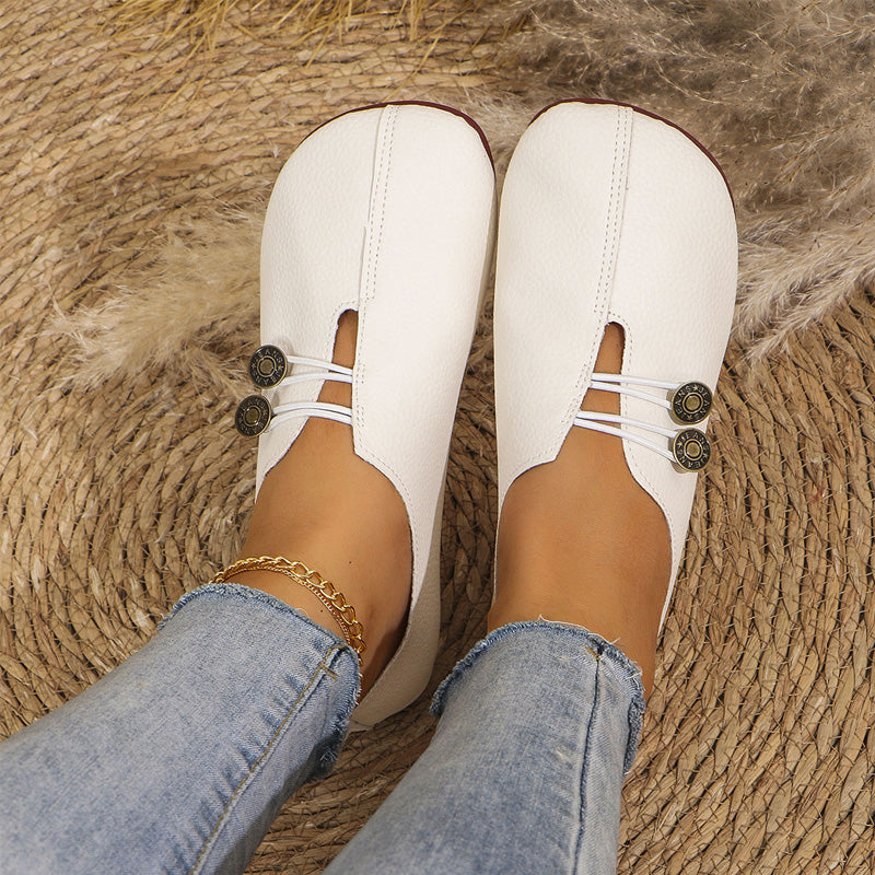🥿Noua piele moale doamnelor pantofi plat-10