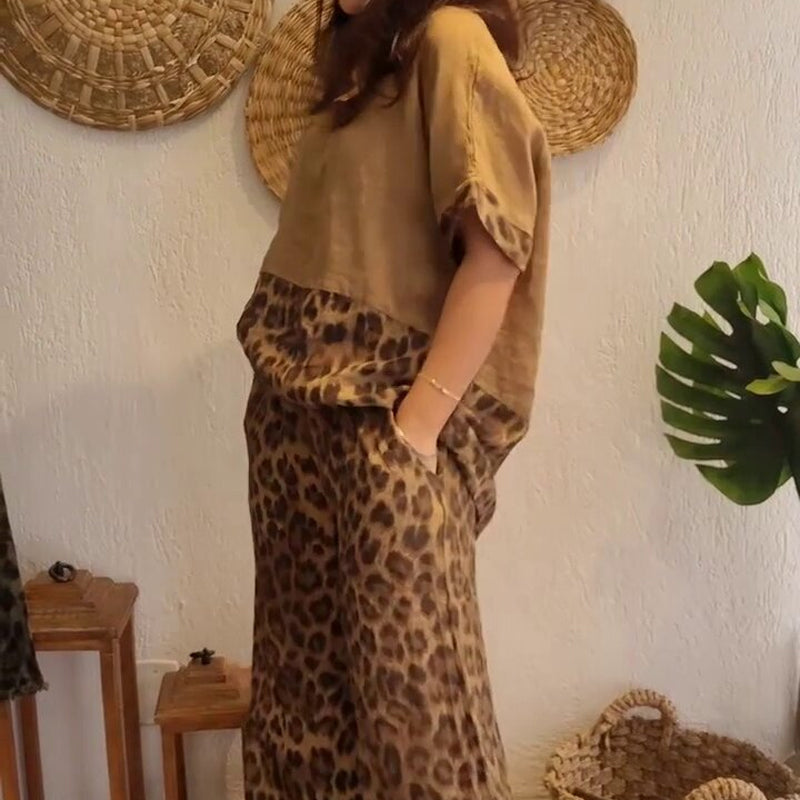 Moda Leopard Print Suit-4