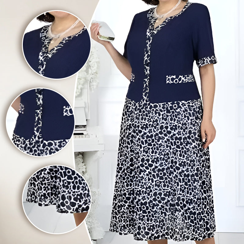 ✨【S-4XL】💐Model floral Rochii din două piese pentru femei-3