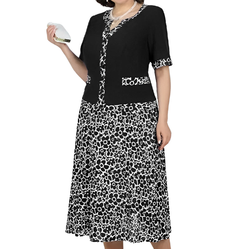 ✨【S-4XL】💐Model floral Rochii din două piese pentru femei-14
