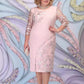 Rochie elegantă din dantelă florală-3
