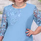 Rochie elegantă din dantelă florală-5