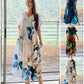 👗 Rochie cu mânecă scurtă imprimată