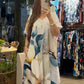 👗 Rochie cu mânecă scurtă imprimată-4