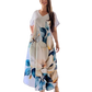 👗 Rochie cu mânecă scurtă imprimată-6