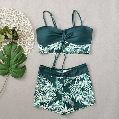 👙Costum de baie din două piese, imprimat-9