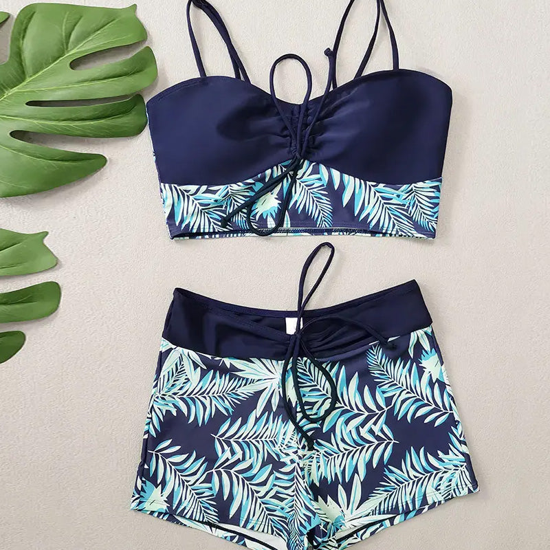 👙Costum de baie din două piese, imprimat-11