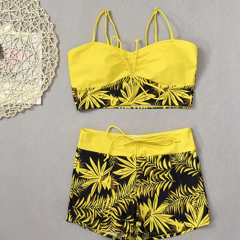 👙Costum de baie din două piese, imprimat-12