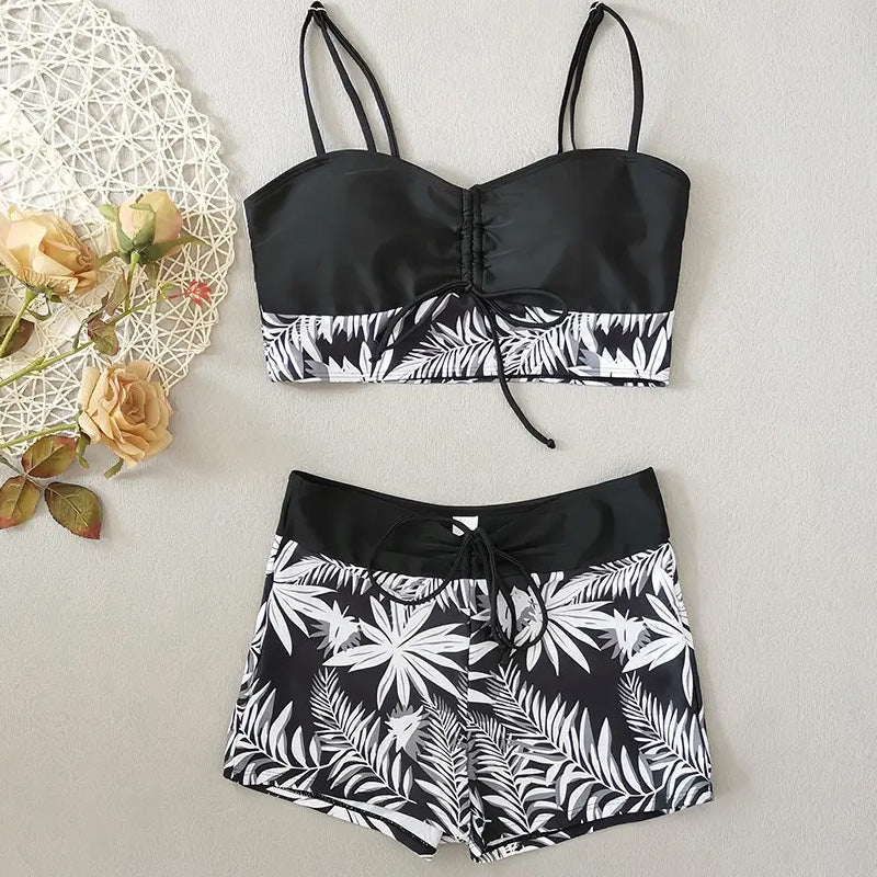👙Costum de baie din două piese, imprimat-13
