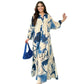 🌸Rochie maxi cu decolteu floral în V pentru femei-1