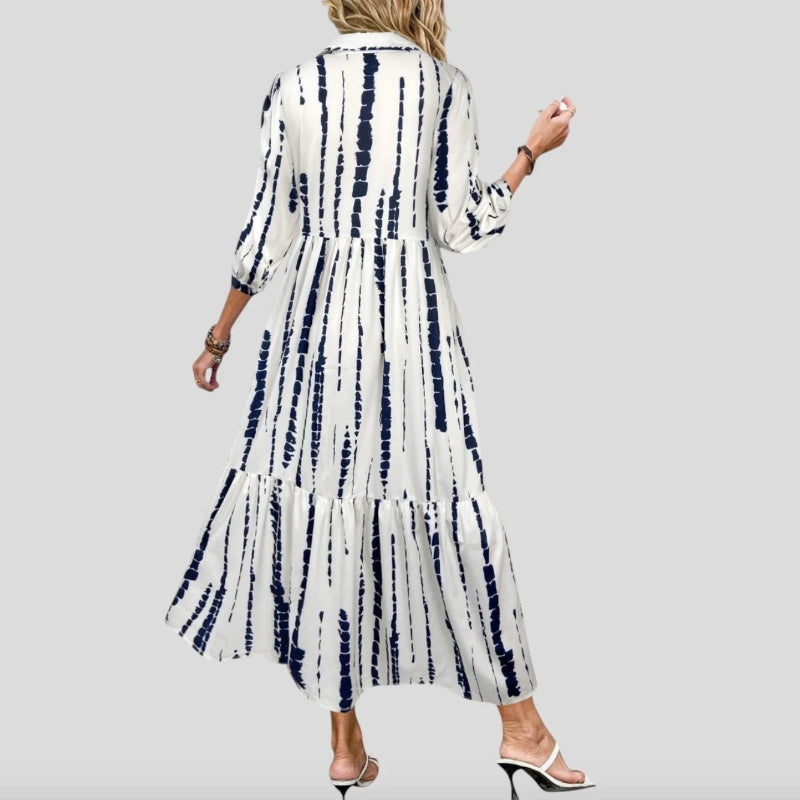 Rochie elegantă cu imprimeu-3